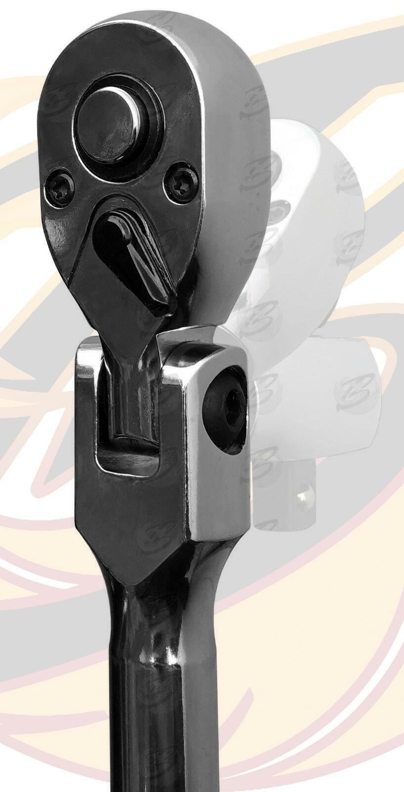 US Pro 3 Piece 1/4" & 3/8" & 1/2" Drive 72 Tooth Flexi Extendable Ratchet Handles ( 4206 )