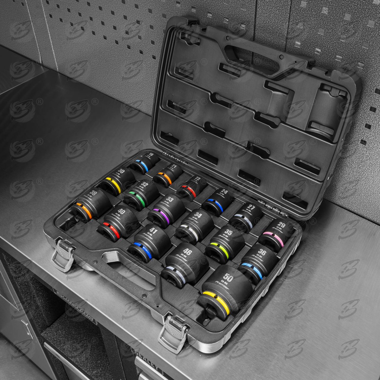 Sealey 17 Piece 3/4" Drive 6 Point Shallow Impact Sockets 19mm - 50mm ( AK8892M )