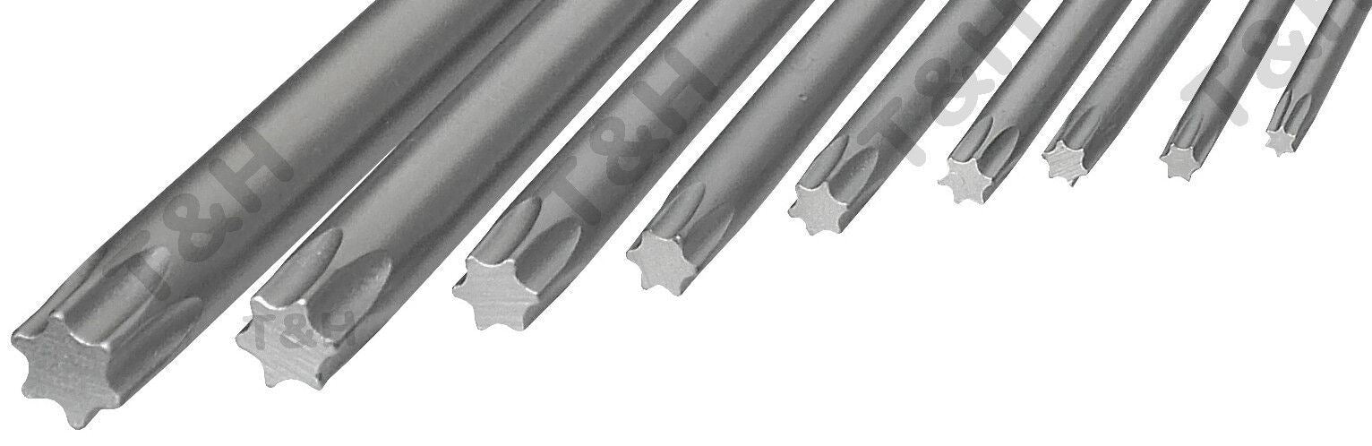 US Pro 9 Piece Stubby Torx Key Set T10 - T51 1517