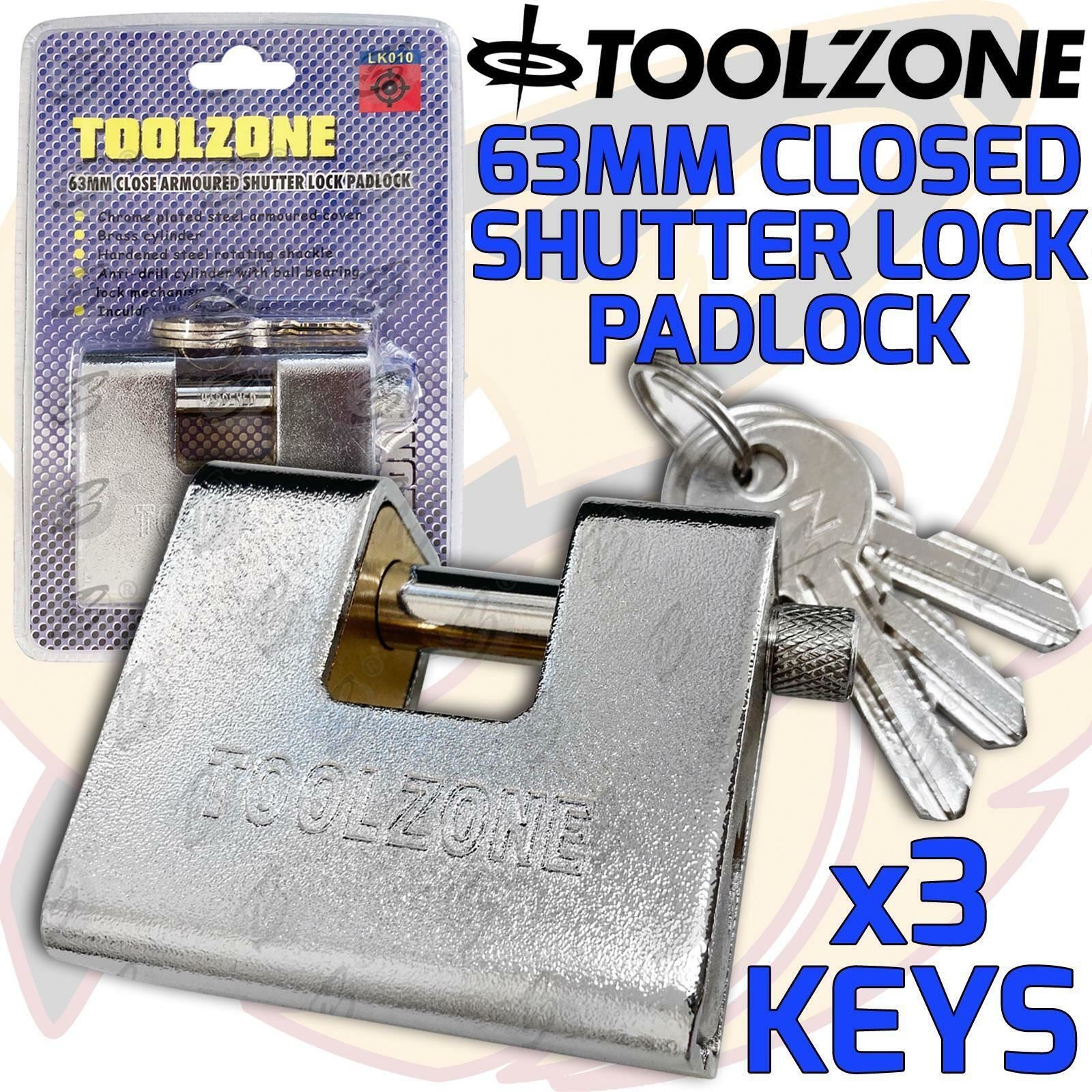 TOOLZONE 63MM SHUTTER "C" TYPE / CONTAINER PADLOCK