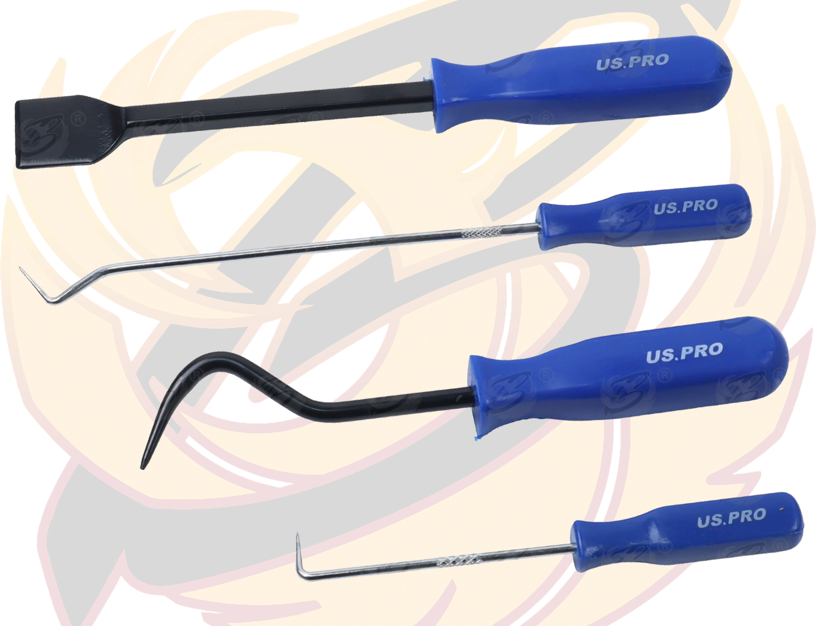 US Pro 10 Piece Pick, Hook & Scraper Set ( 5058 )