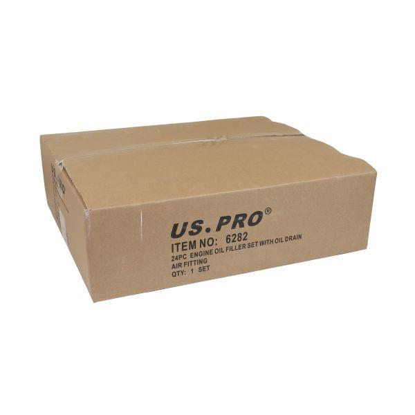 US Pro 24 Piece Engine Oil Filler Set With Residual Oil Drain  6282