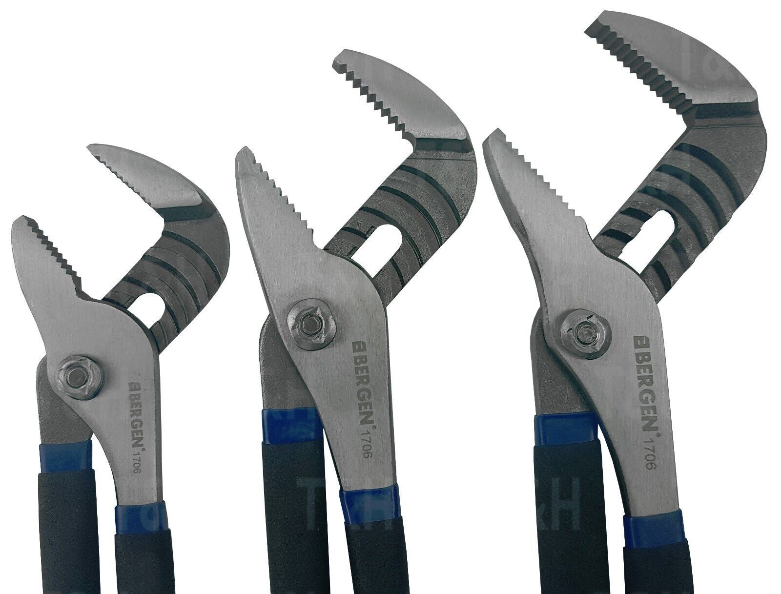 US Pro 3 Piece Water Pump Pliers 8" - 10" - 12" 1830