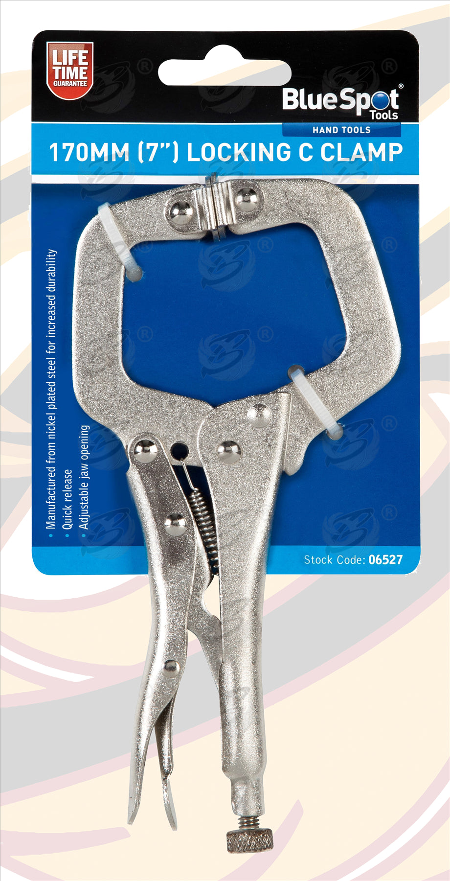 BLUESPOT 170MM (7") LOCKING C CLAMP