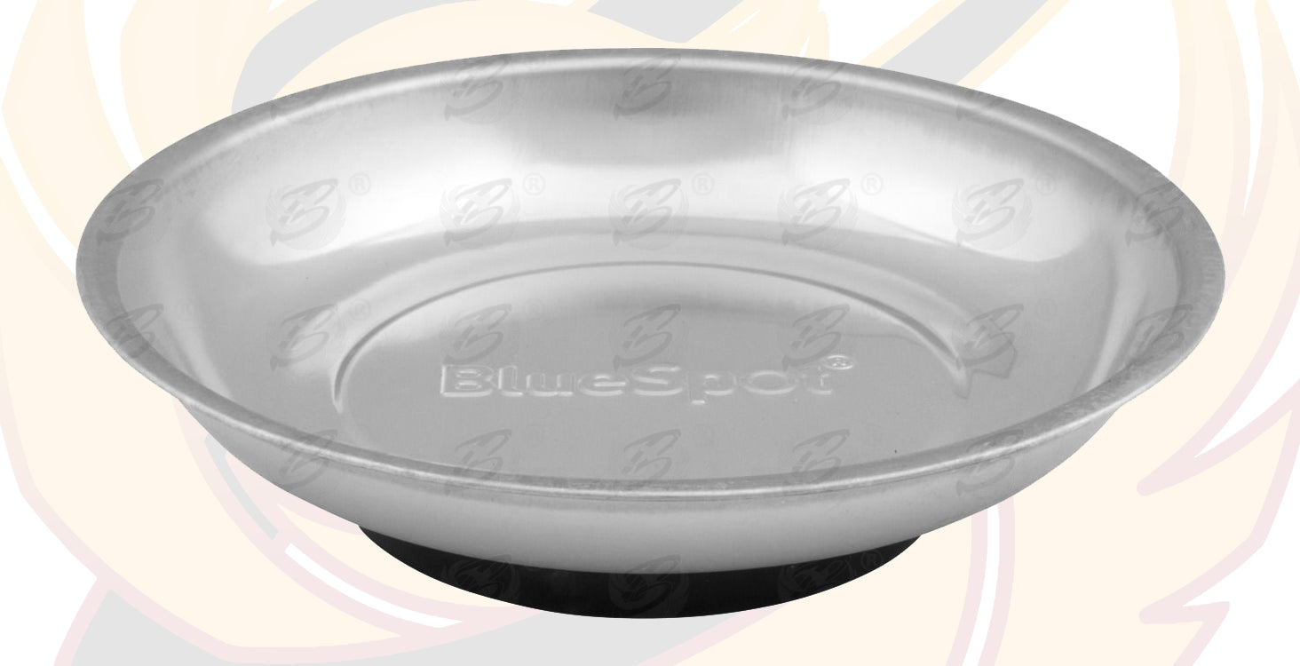 BLUESPOT 6" ROUND STAINLESS STEEL MAGNETIC PARTS TRAY
