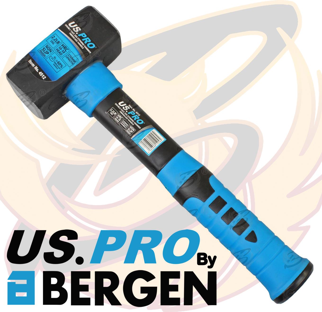 US PRO 1KG 11" LONG FIBREGLASS STONING HAMMER
