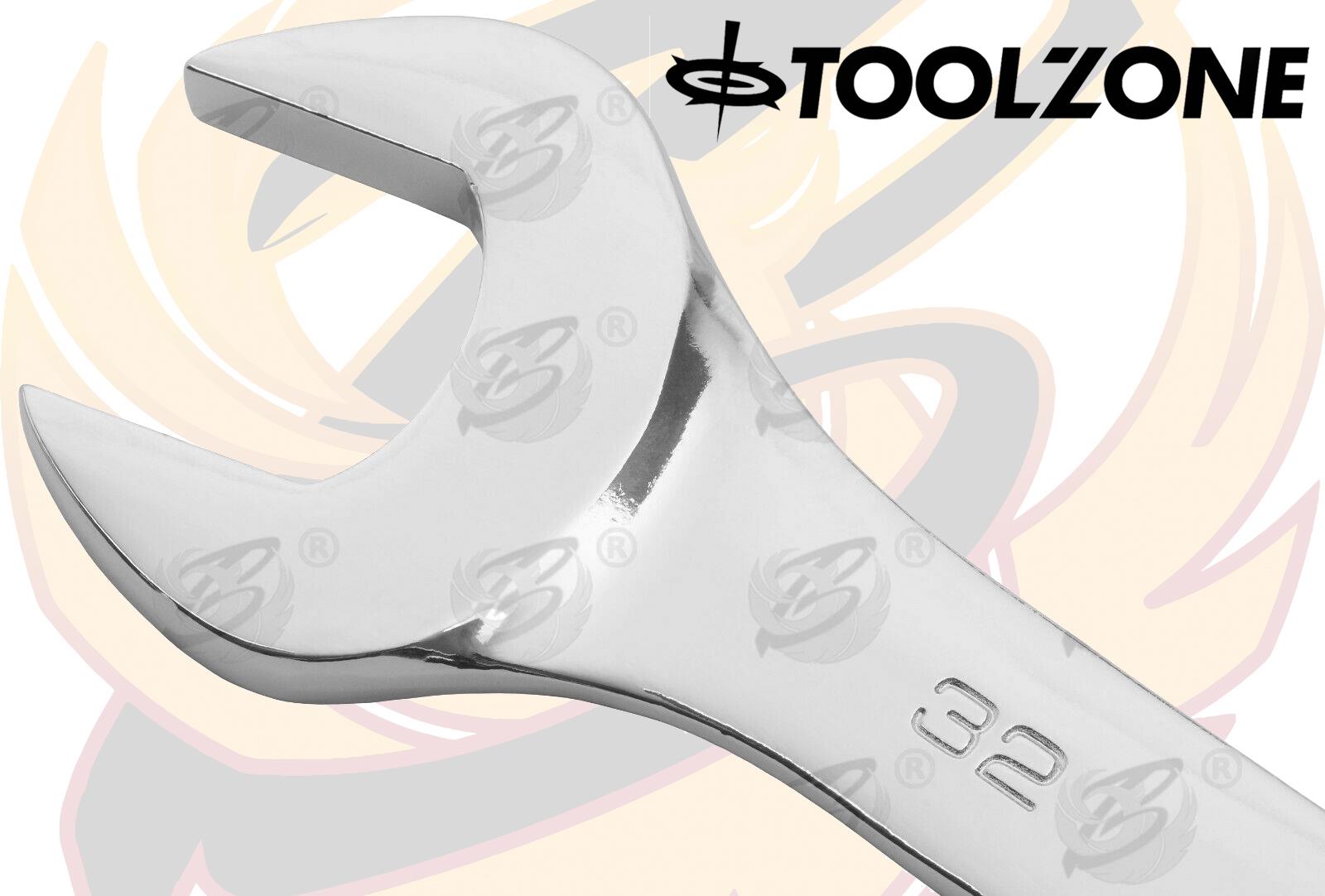 TOOLZONE 12PCS EXTRA LONG COMBINATION SPANNER SET 8MM - 19MM
