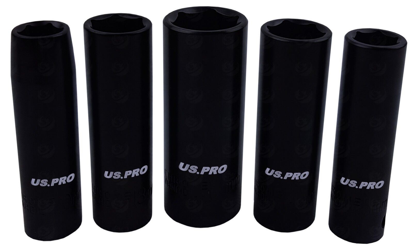 US Pro 10 Piece 3/8" Drive 6 Point Deep Impact Sockets 10mm - 24mm 1680