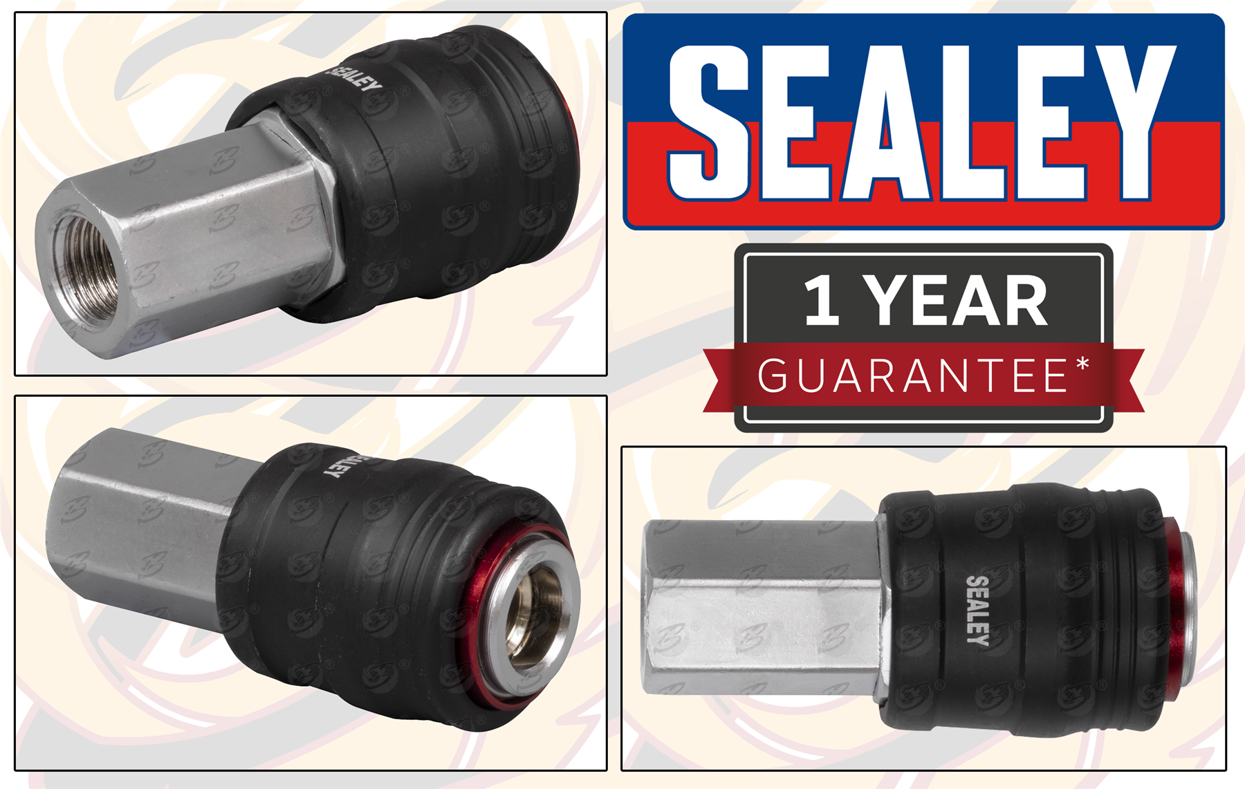 Sealey High Flow Coupling Body Female 1/4"Bs Point ( ACH13 )