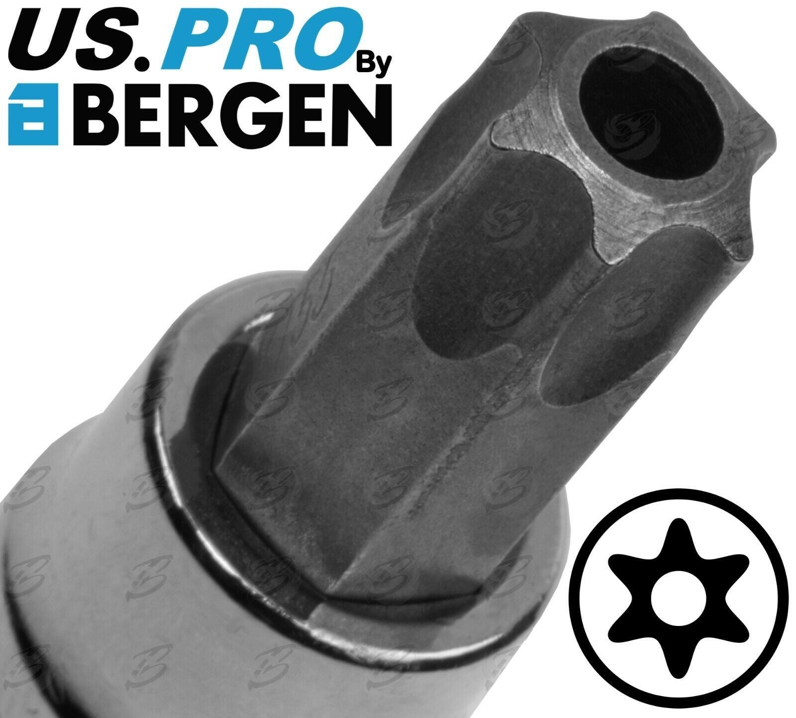 US PRO 10PCS 3/8" DRIVE TAMPERPROOF TORX BIT SOCKETS T10 - T55