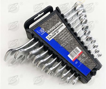 TOOLZONE 11PCS COMBINATION SPANNER SET 6MM - 19MM