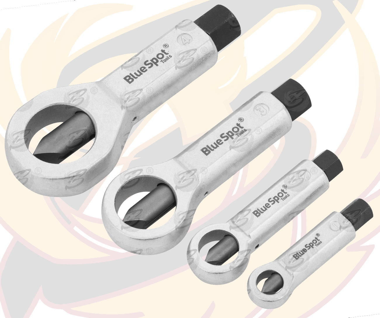BLUESPOT 4 PCE NUT SPLITTER 9-27MM (3/8" - 1 1/16")