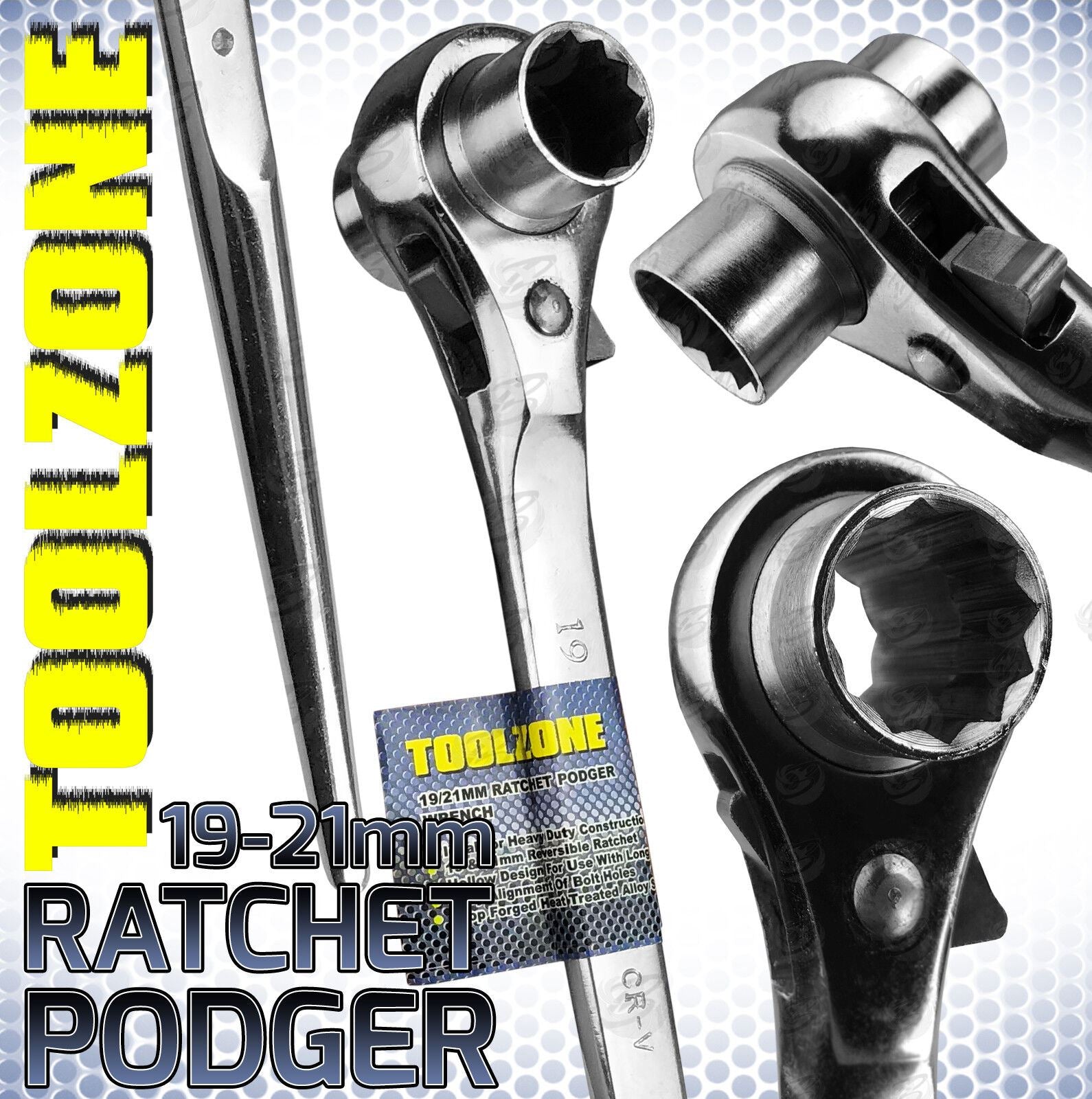 Toolzone 19mm - 21mm Scaffolding Ratchet Podger ( SP139 )
