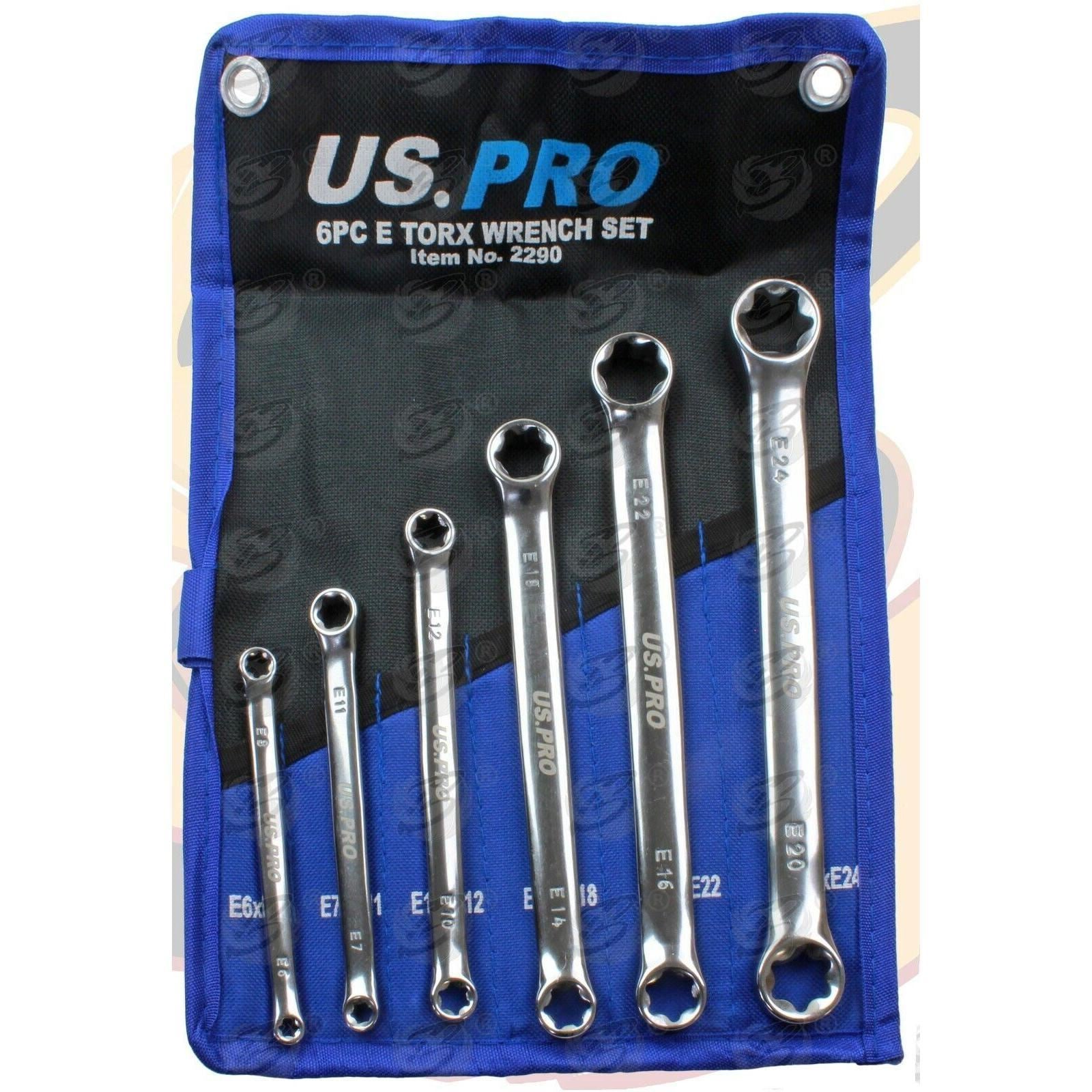 US Pro 6 Piece E Torx Spanners E6 - E24  2290