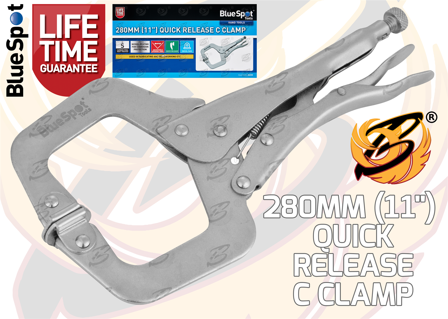 BlueSpot 280mm (11") Quick Release C Clamp ( 06544 )