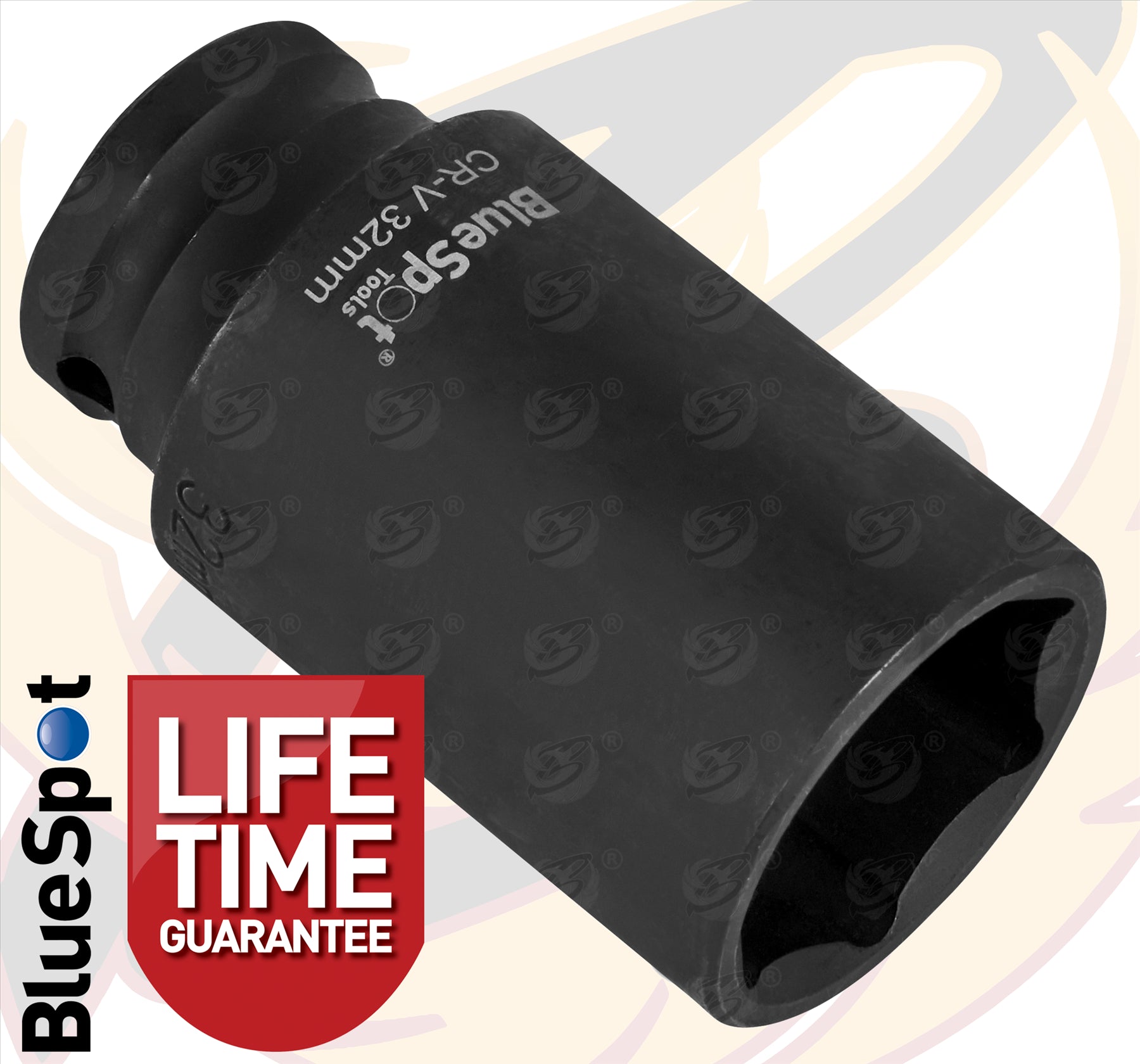 BLUESPOT 32MM 1/2" DRIVE 6 POINT DEEP IMPACT SOCKET ( SINGLE )