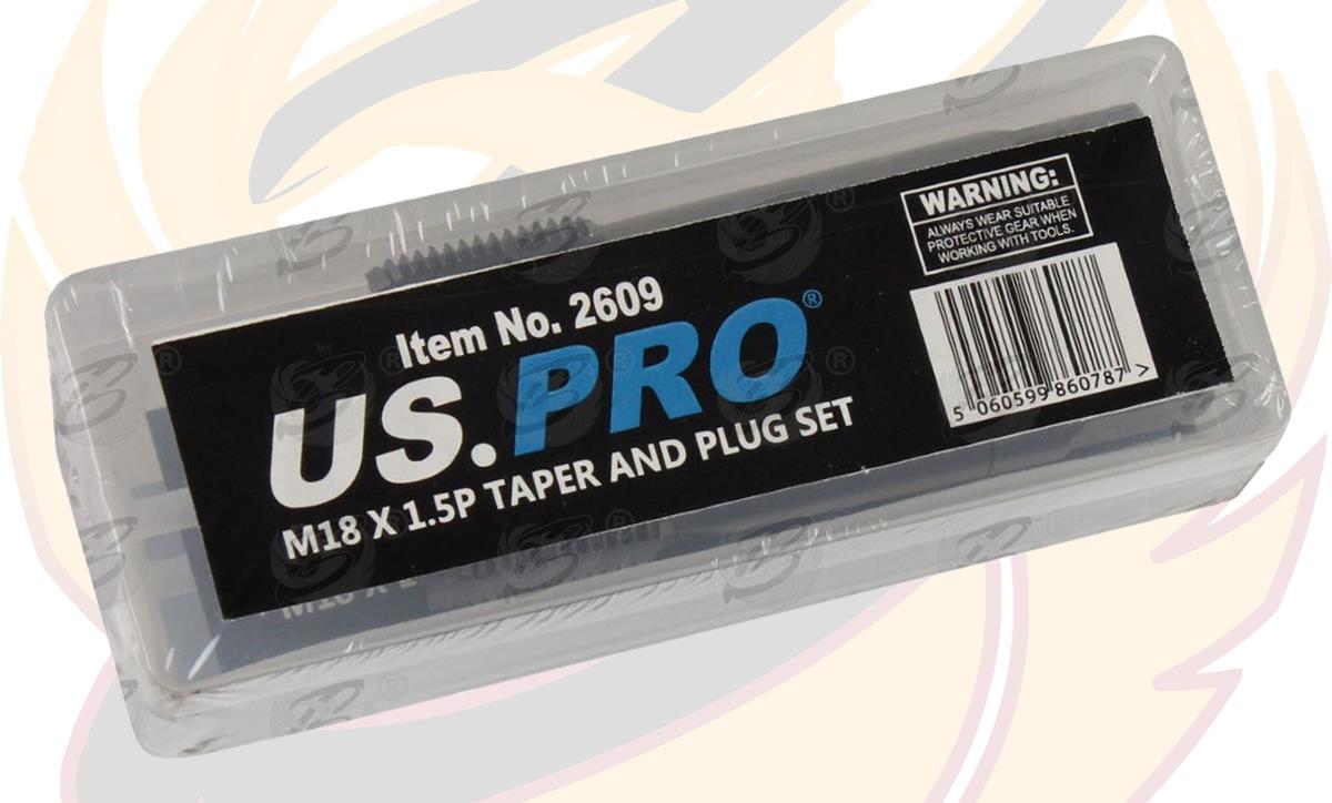US PRO M18 x 1.5P TAPER & PLUG SET