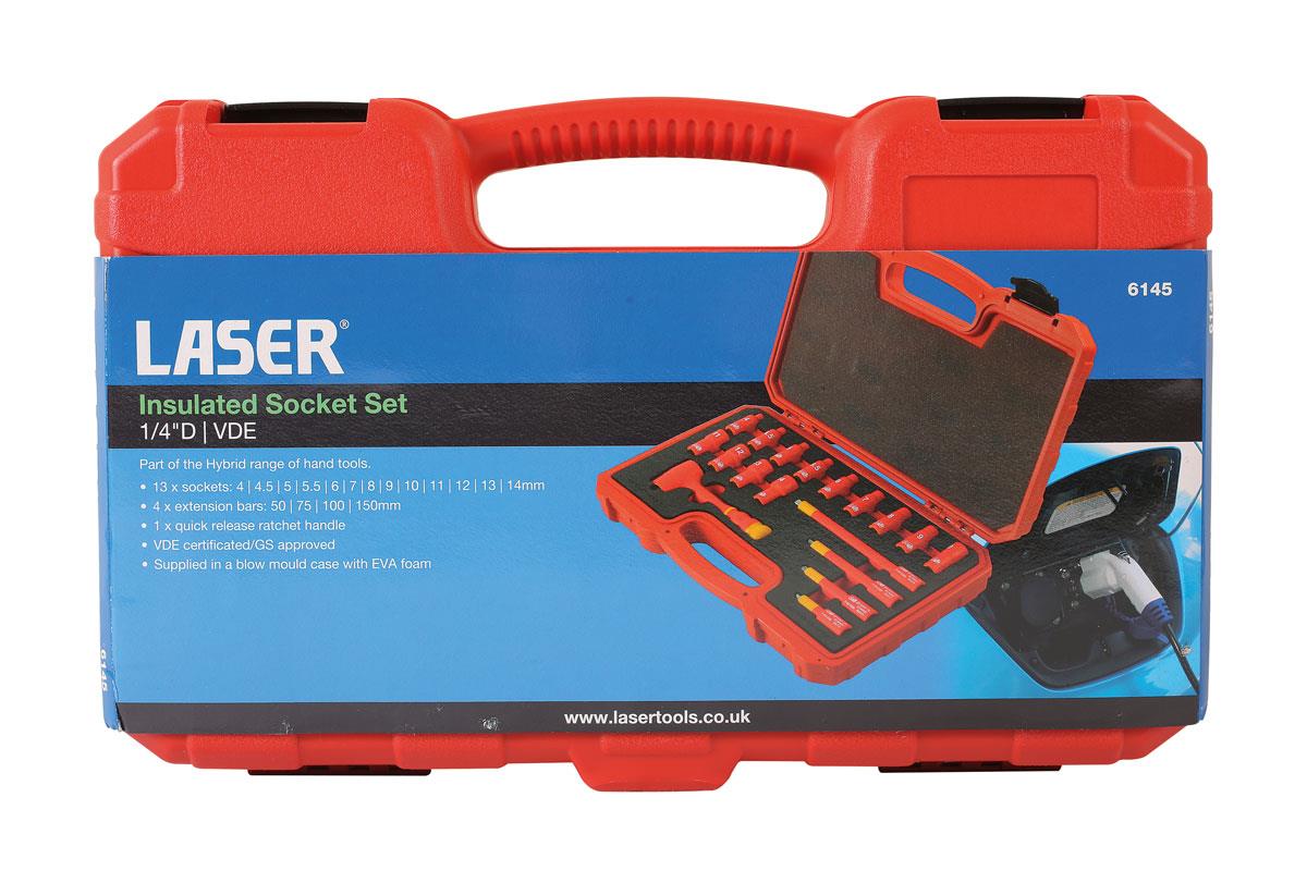 Laser 18 Piece 1/4" Drive Insulated Socket Set  6145