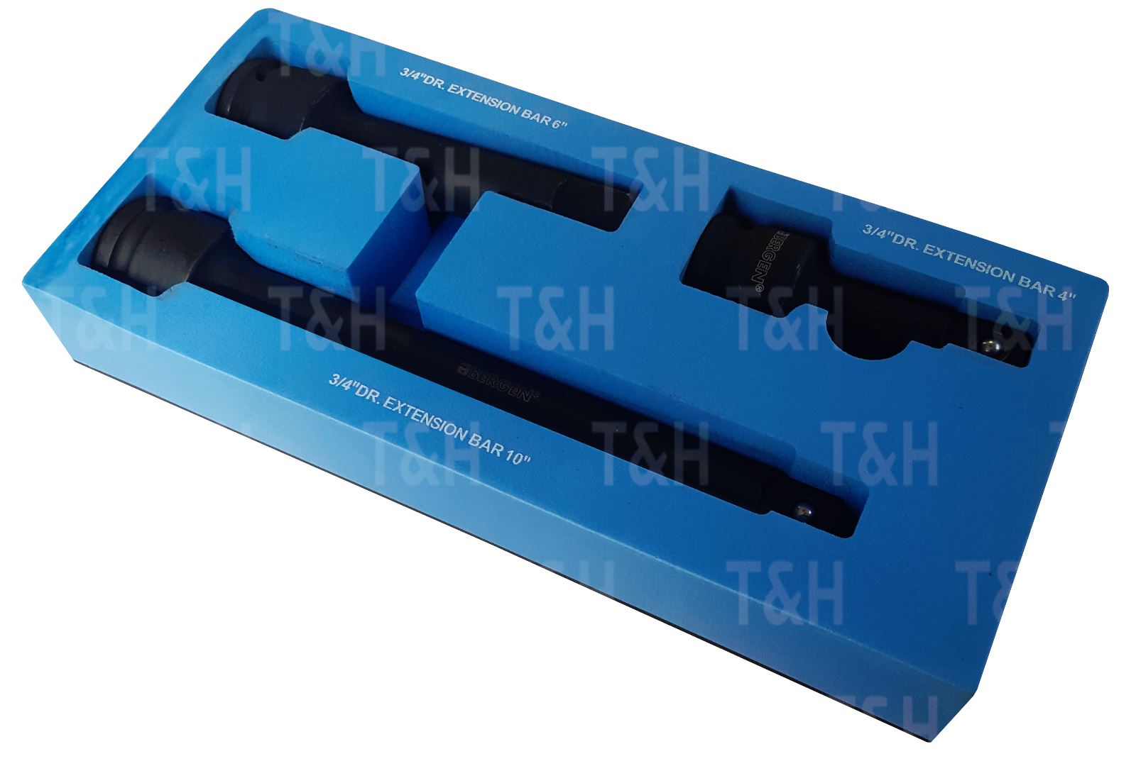US PRO 3PCS 3/4" DRIVE IMPACT EXTENSION BARS 4" - 6" - 10"