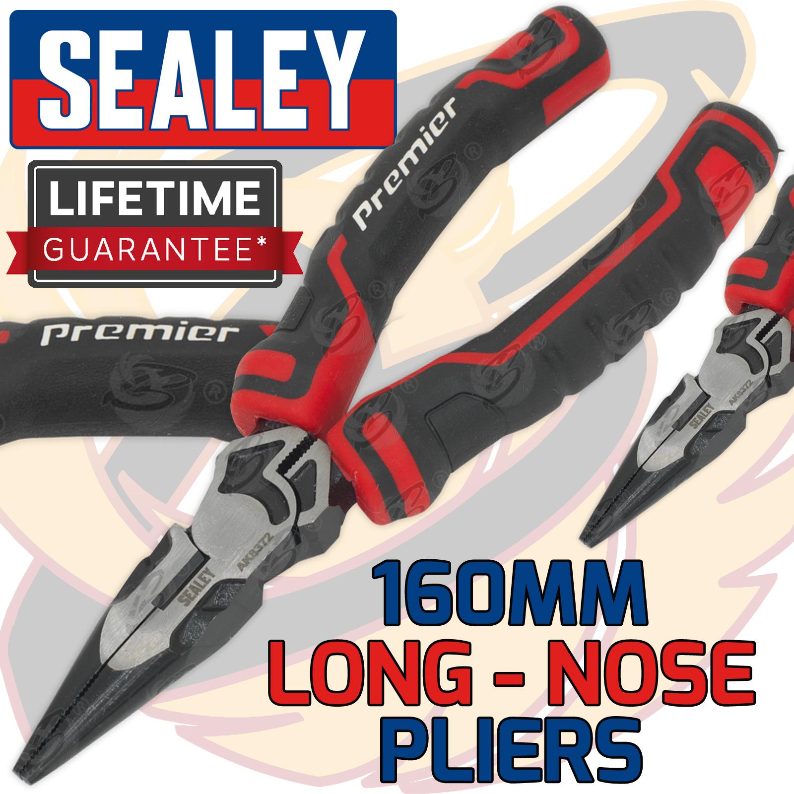 SEALEY HIGH LEVERAGE 160MM LONG NOSE PLIERS