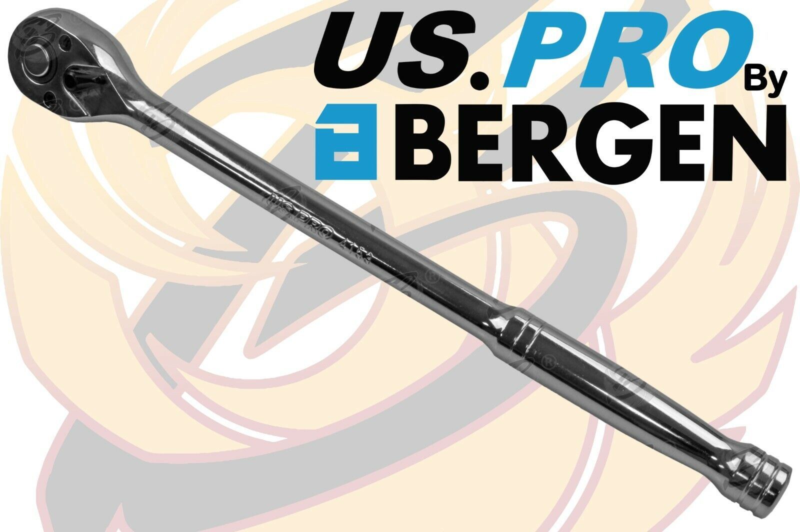 US PRO 3/8" DRIVE 72 TOOTH EXTRA LONG RATCHET HANDLE