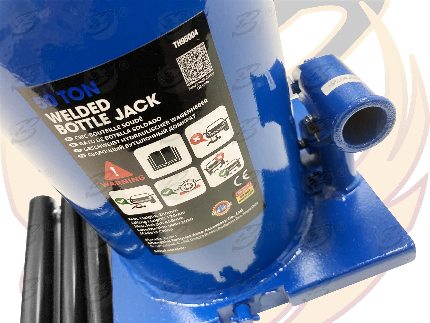 TOOLZONE 50 TON BOTTLE JACK