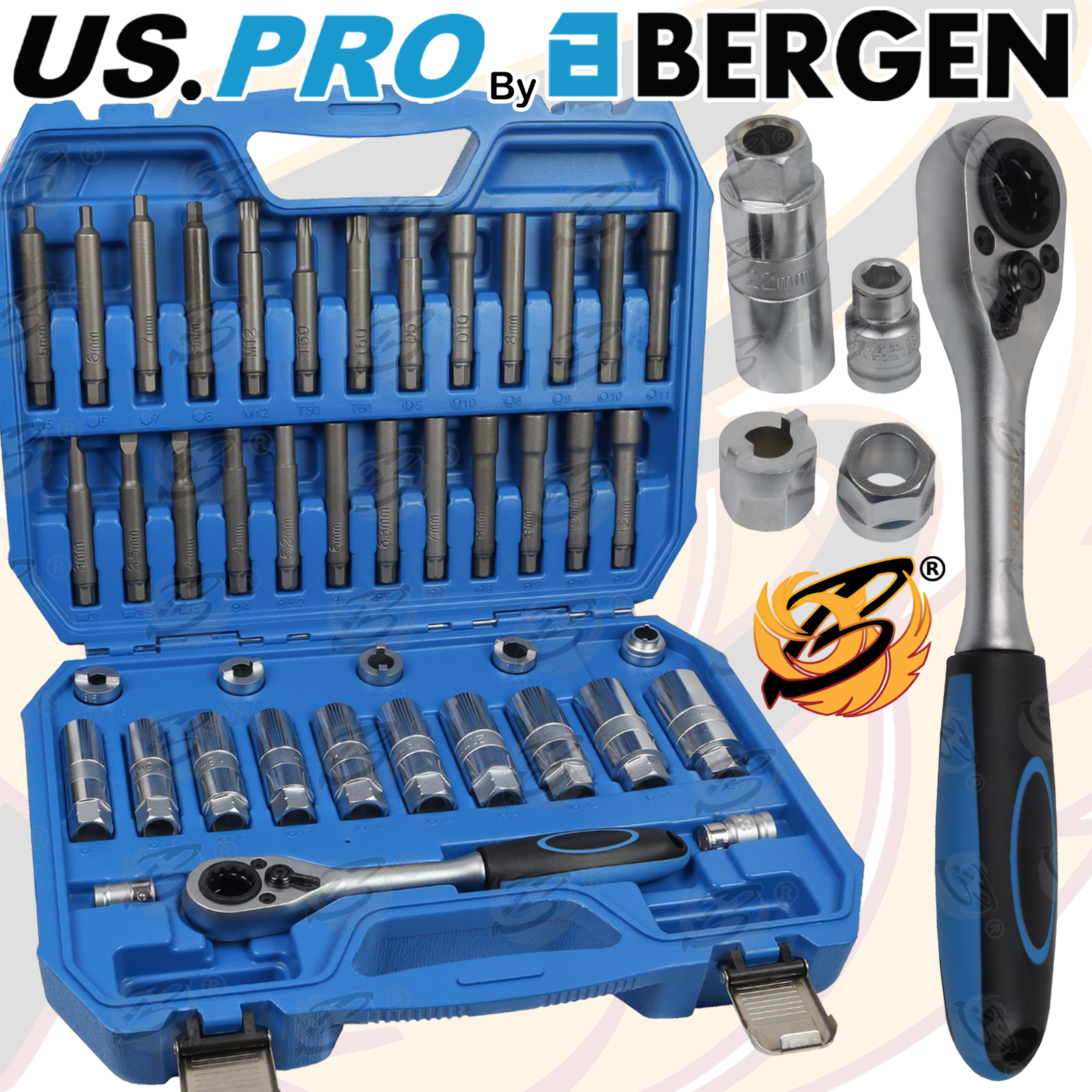 US Pro 43 Piece Shock Absorber Strut Nut Set  7148