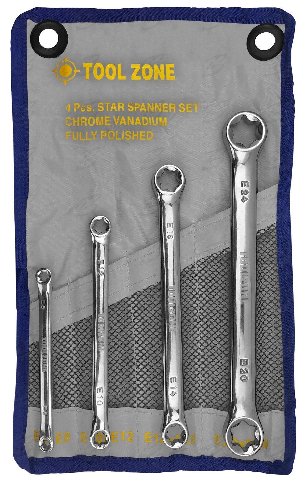 Toolzone 4 Piece E - Torx Spanner Set E6 - E24 SP135
