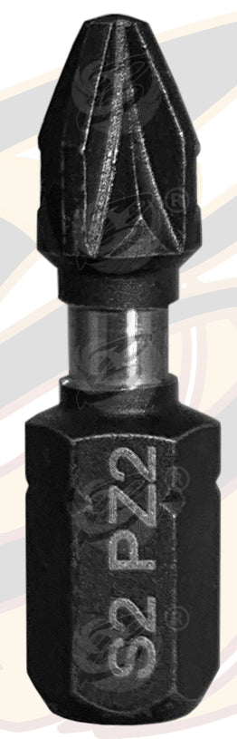 BLUESPOT 20PCS x PZ2 x 25mm IMPACT DRILL / DRIVER BITS