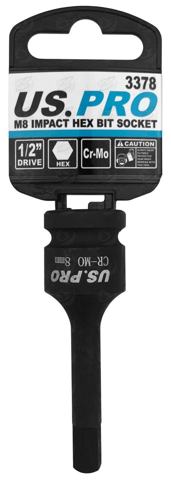 US Pro H8 1/2" Drive 78mm Long Impact Hex Bit Socket ( Single ) 3378