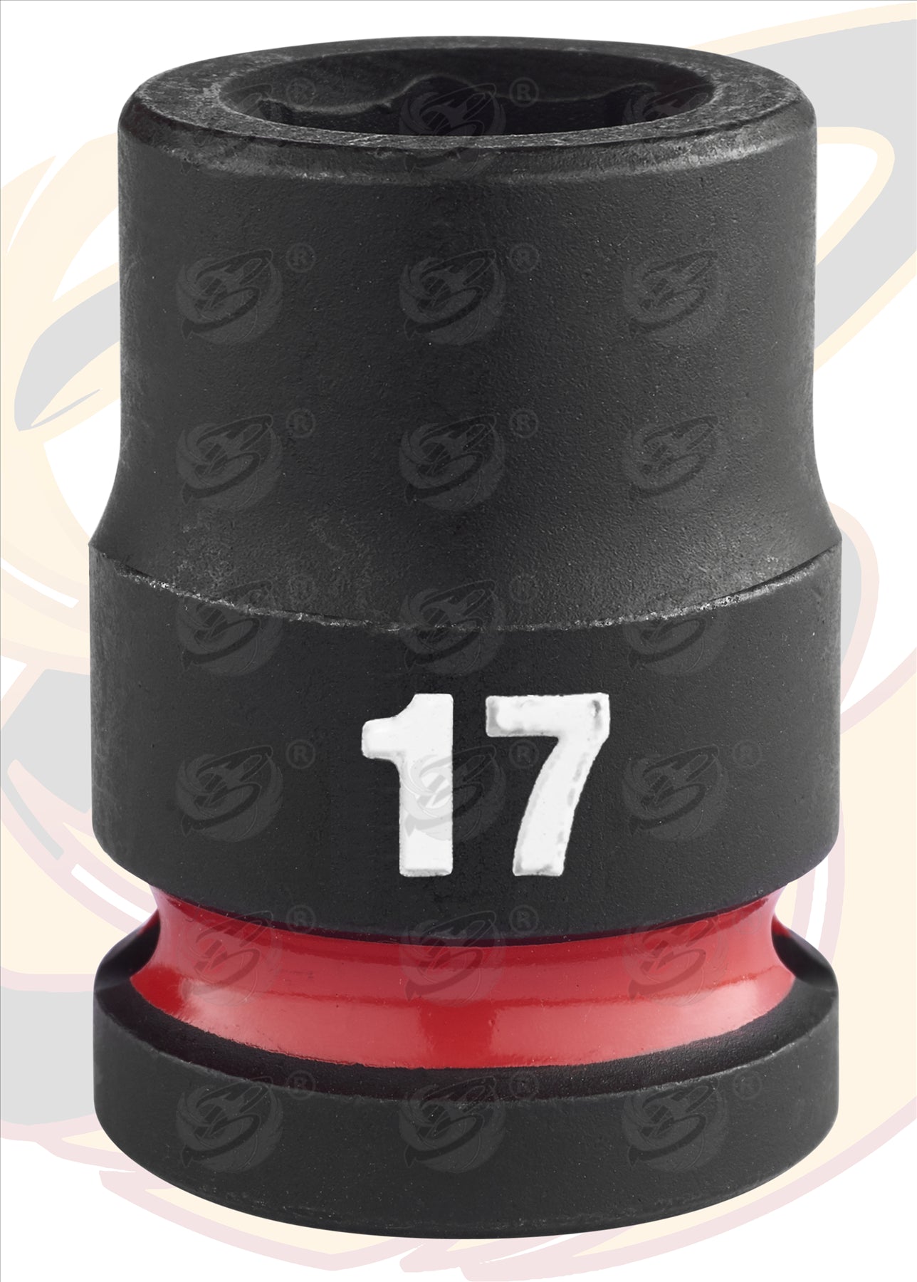 MILWAUKEE 17MM 1/2" DRIVE 6 POINT SHALLOW IMPACT SOCKET ( SINGLE )