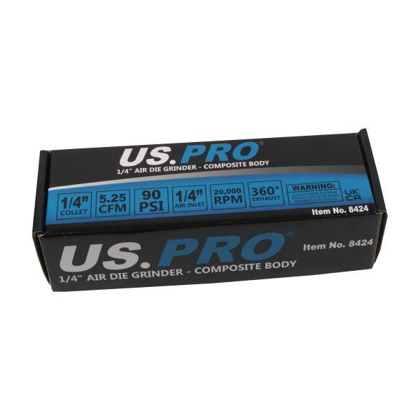 US Pro 1/4" Air Die Grinder Composite Body  8424
