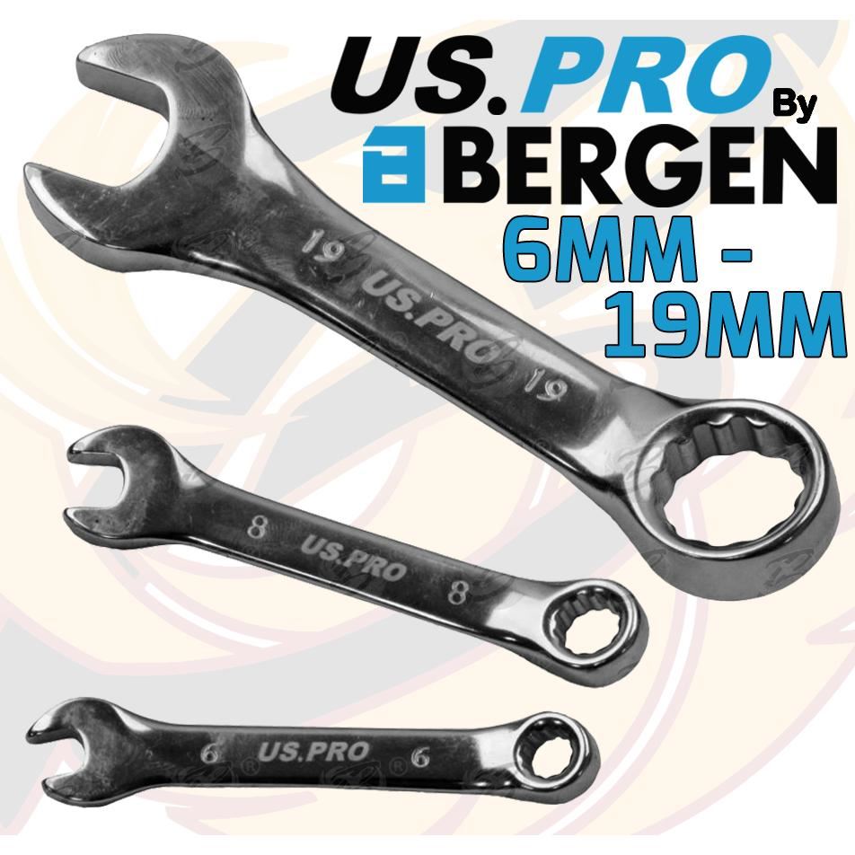 US PRO 26PCS SPANNERS & STUBBY COMBINATION SPANNER SET 6MM - 22MM