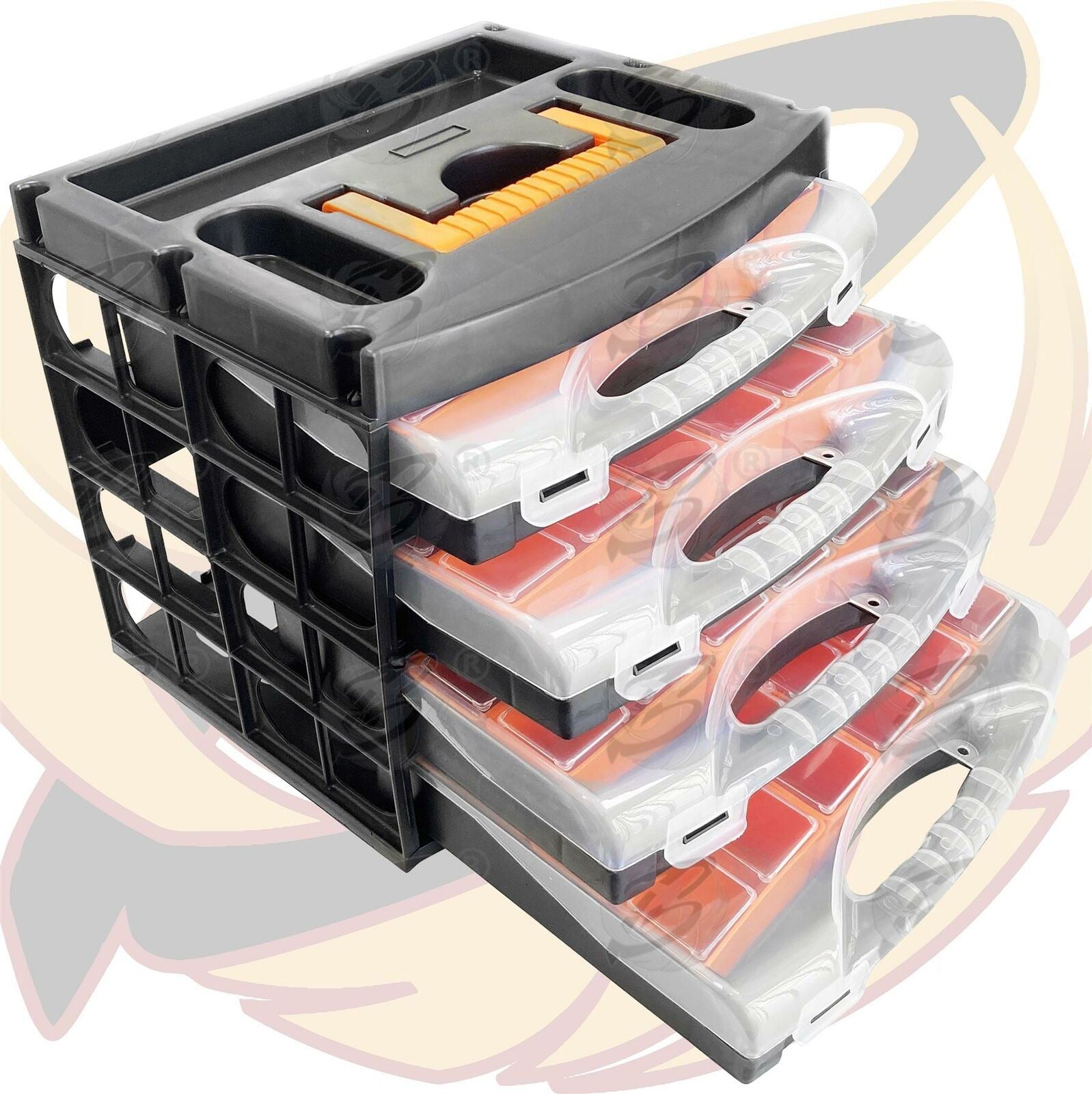 Toolzone 4 Piece Poly Tray Organiser ( TB098 )