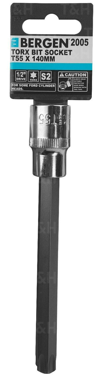 US PRO T55 1/2" DRIVE 140MM LONG TORX BIT SOCKET ( SINGLE )