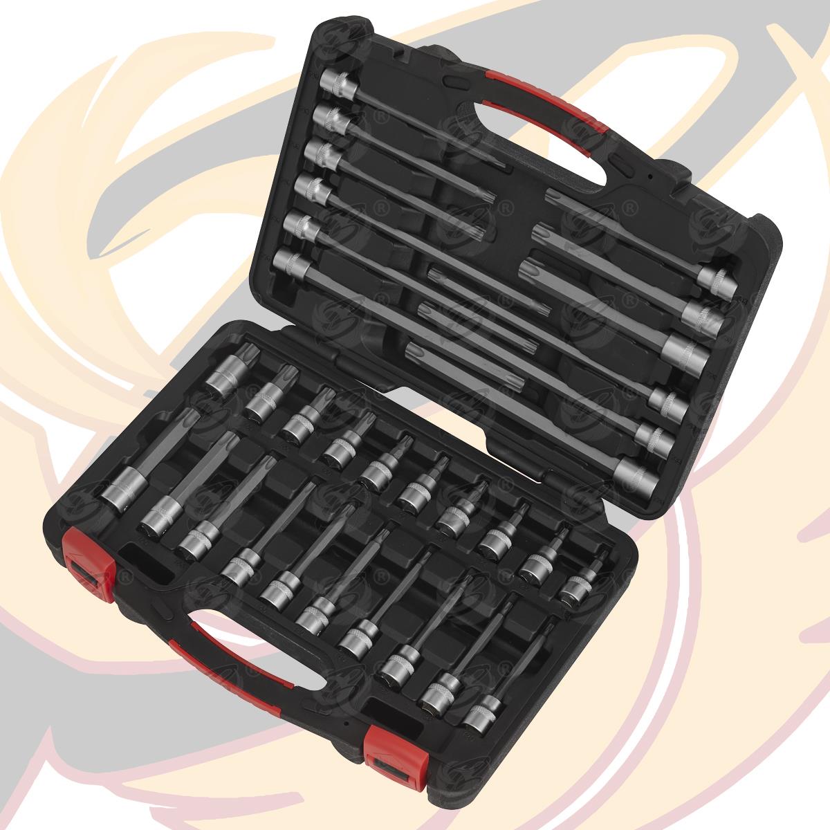 SEALEY 32PCS 3/8" DRIVE TORX BIT SOCKETS T20 - T70