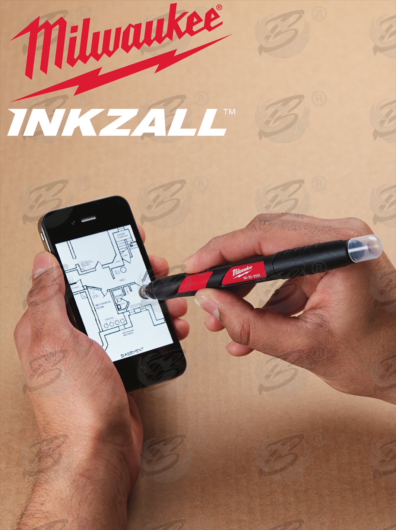 MILWAUKEE INKZALL STYLUS & JOBSITE MARKER PEN ( BLACK )