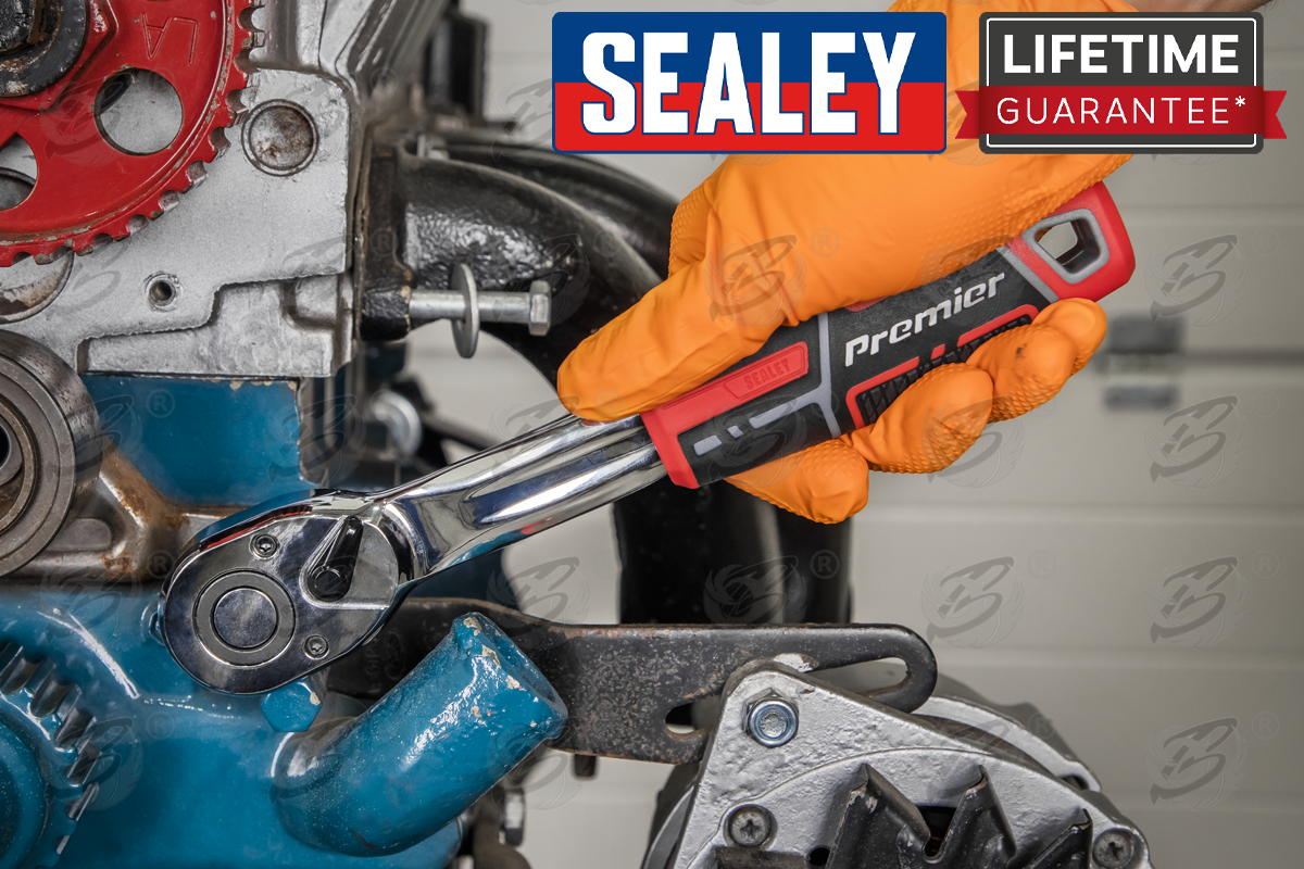 Sealey 1/4" Drive 72 Tooth Curved Ratchet Handle ( AK8937 )