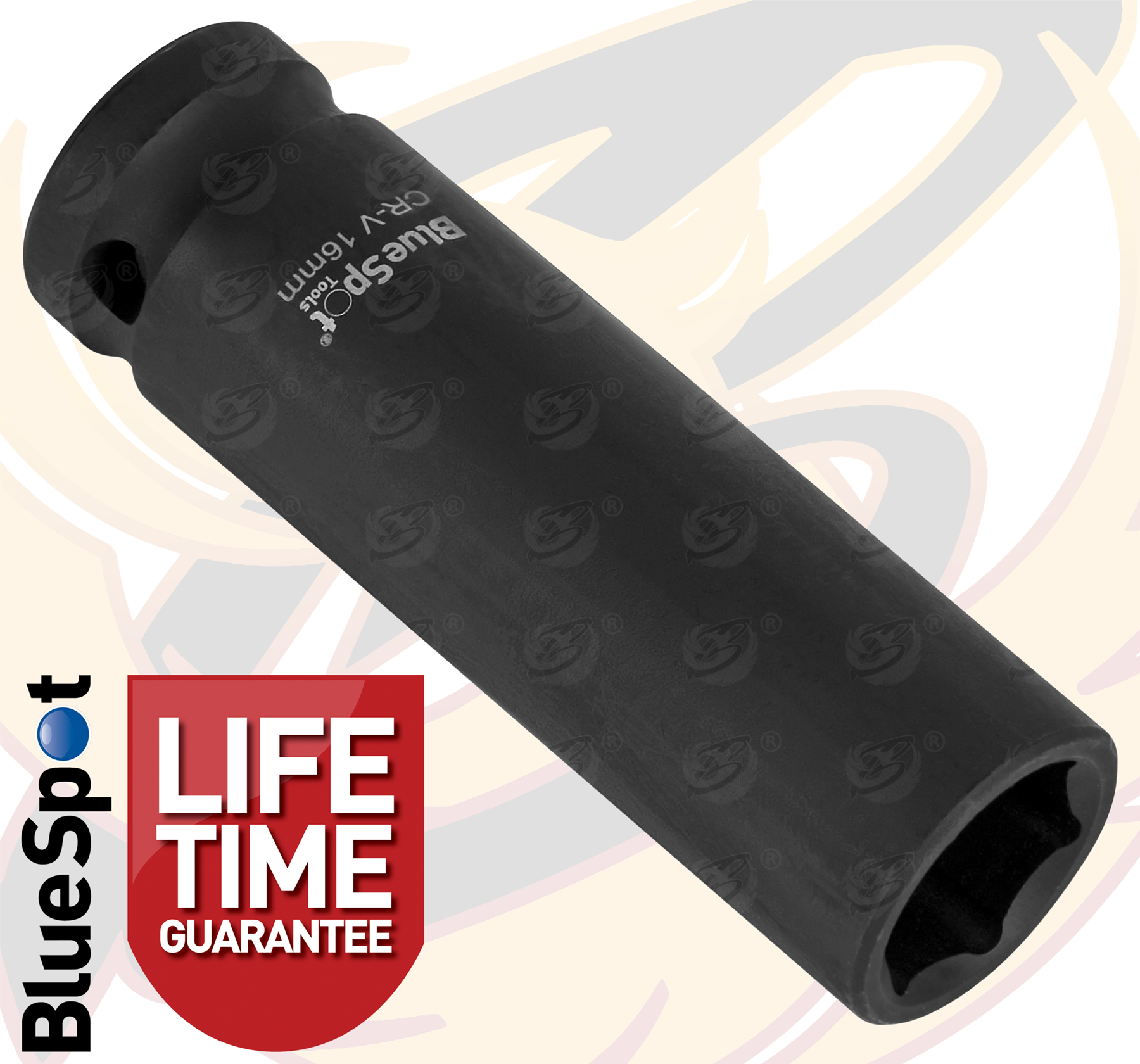 BlueSpot 16mm 1/2" Drive 6 Point Deep Impact Socket ( Single ) ( 01659 )