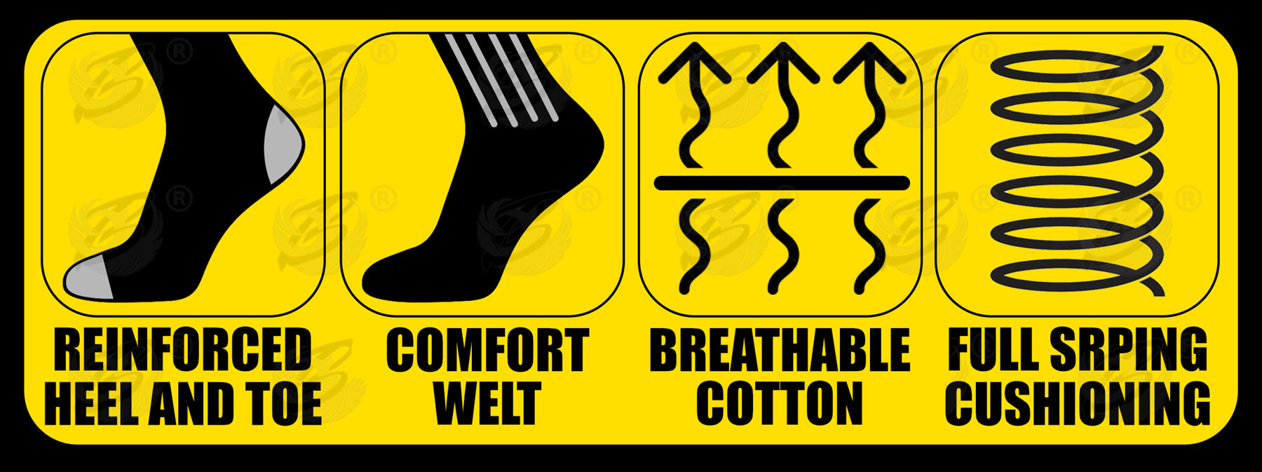 BERRY & WILSON HEAVY DUTY WORK SOCKS  ( SIZE 6 - 12 ) ( x 12 PAIRS )