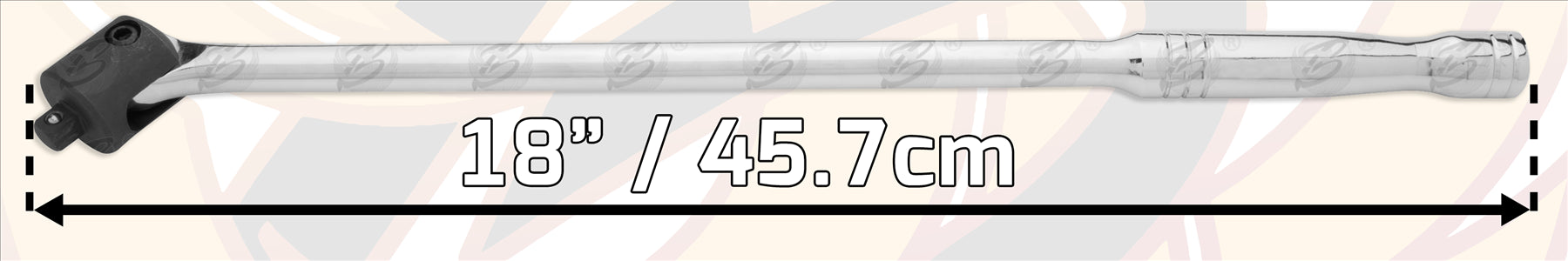 BLUESPOT 3/8" DRIVE 18" LONG BREAKER BAR