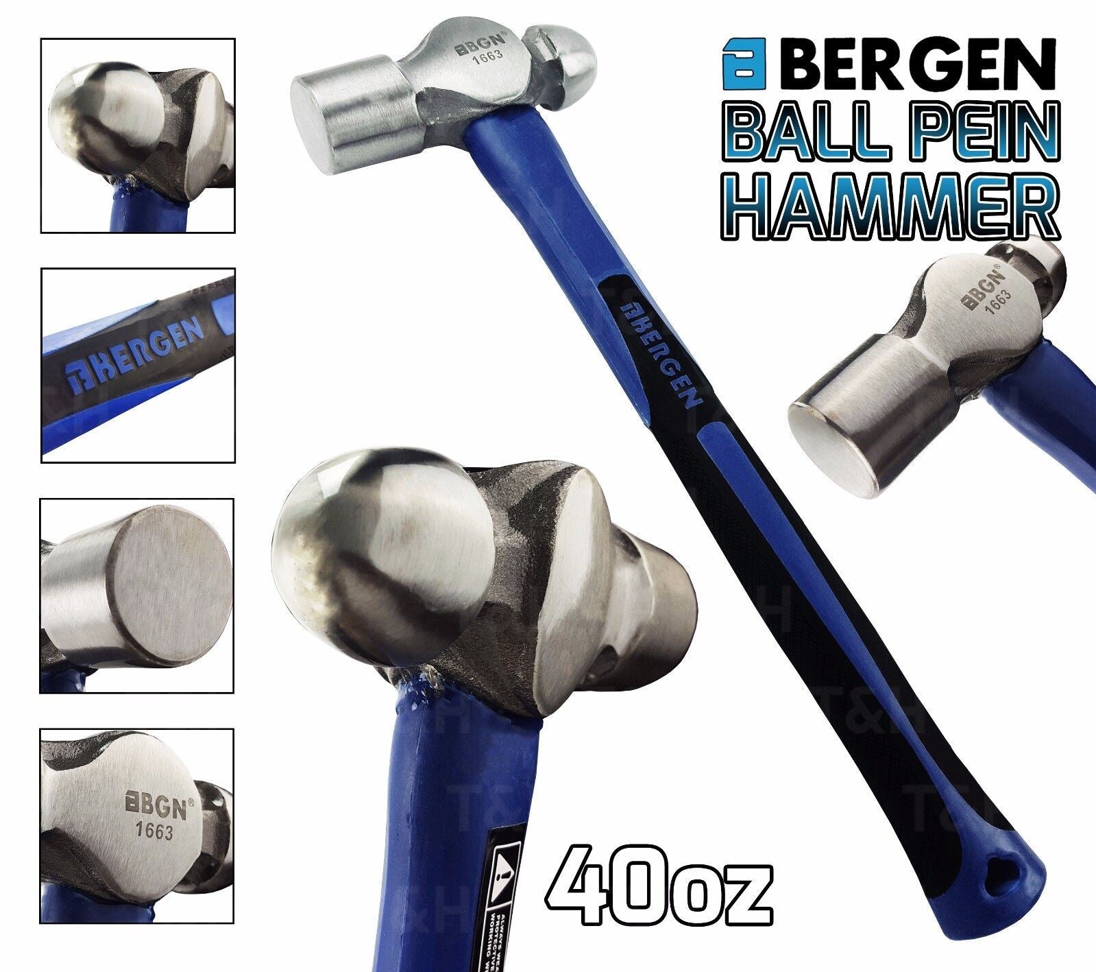 US Pro 40Oz Ball Pein Hammer 3301