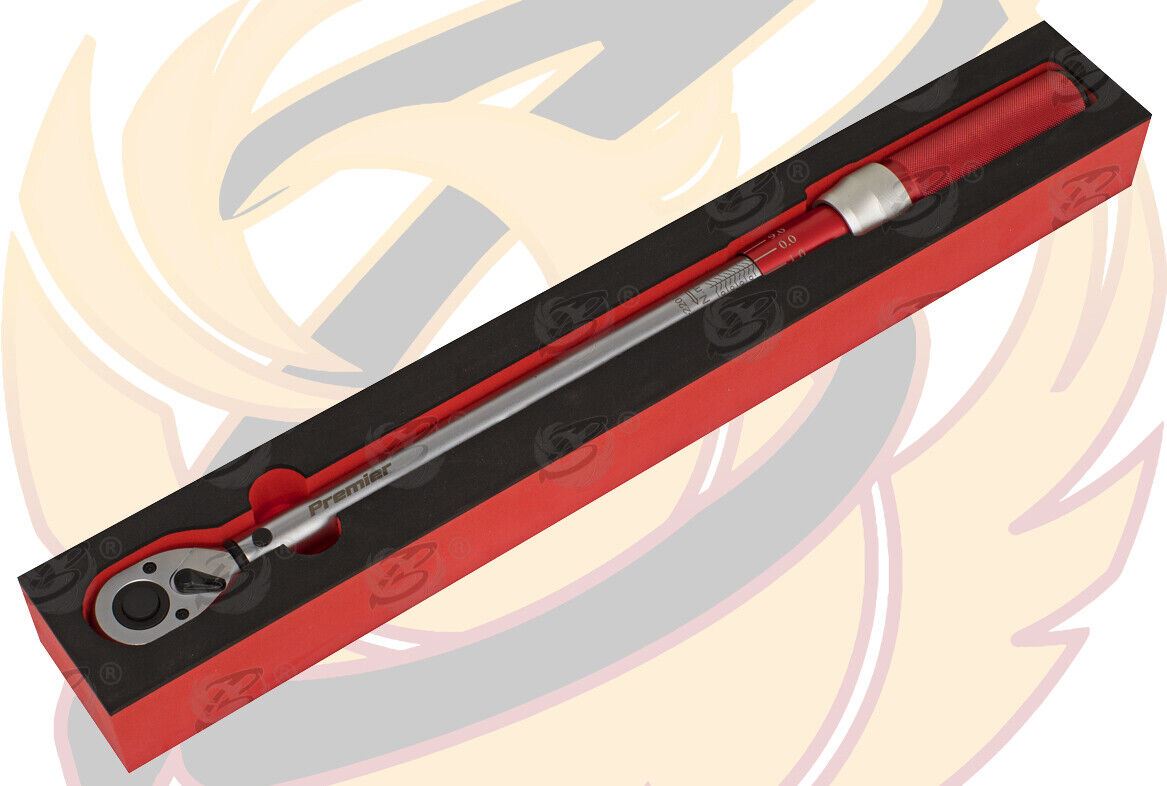 SEALEY 1/2" DRIVE CALIBRATED TORQUE WRENCH MICROMETER STYLE 40Nm - 220Nm