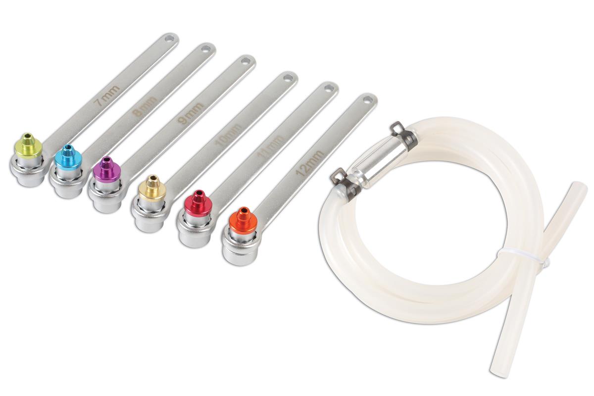 Laser 7 Piece Brake Bleeder Wrench Set (7mm - 12mm)  6783