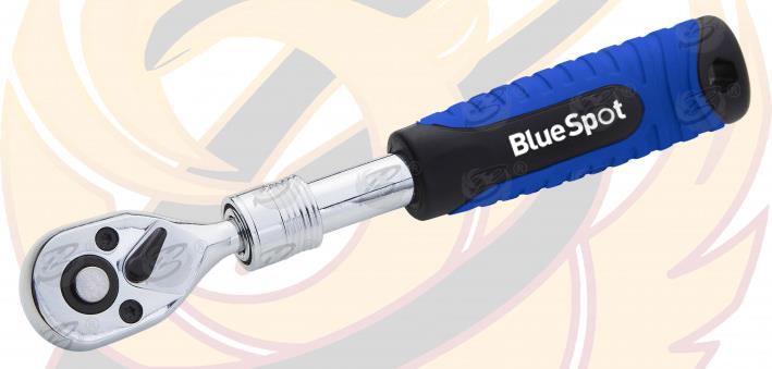 BLUESPOT 1/4" DRIVE 72 TOOTH EXTENDABLE RATCHET HANDLE