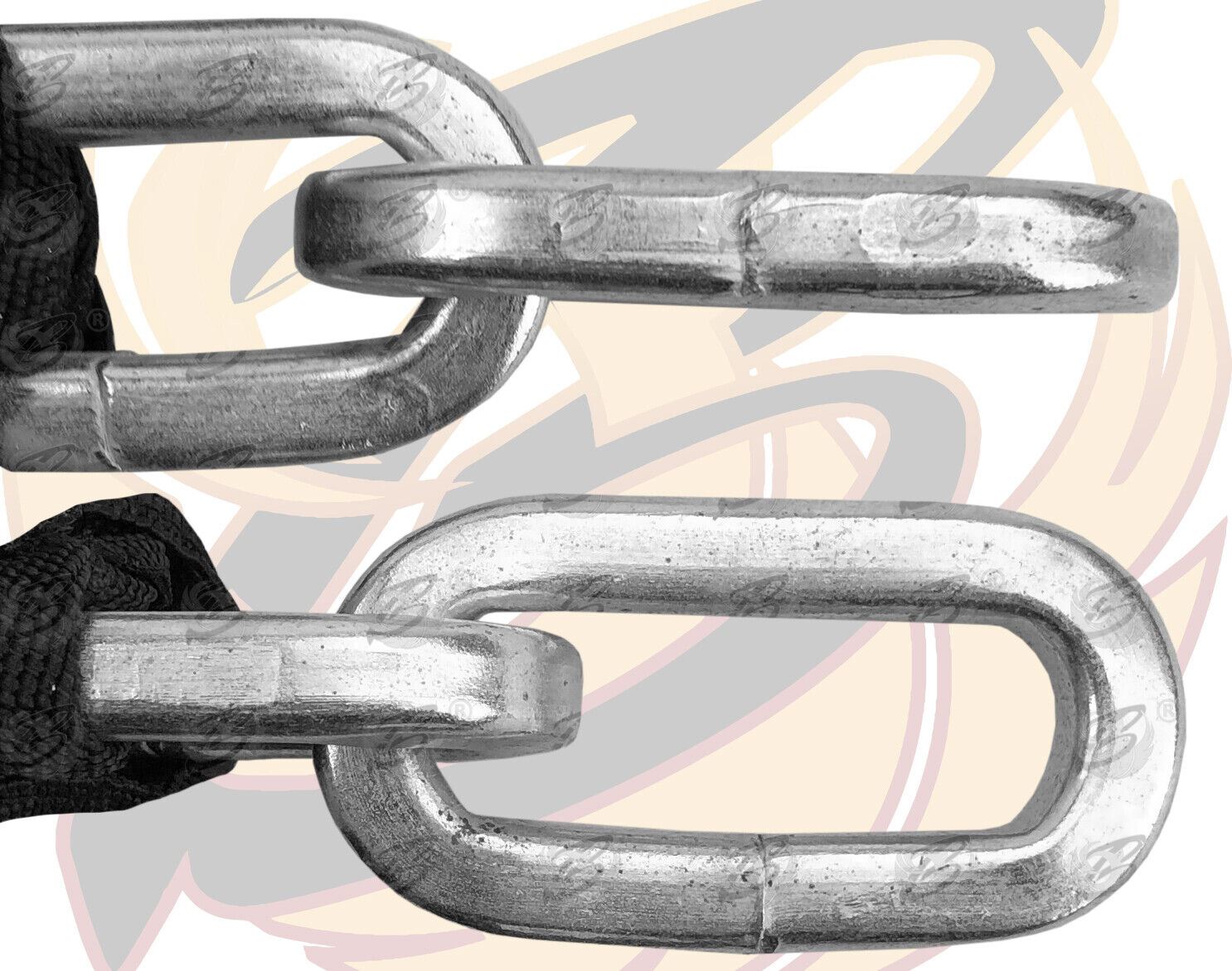 BLUESPOT 6FT LONG 10MM LINKS SECURITY CHAIN WITH 60MM HIGH SECURITY PADLOCK