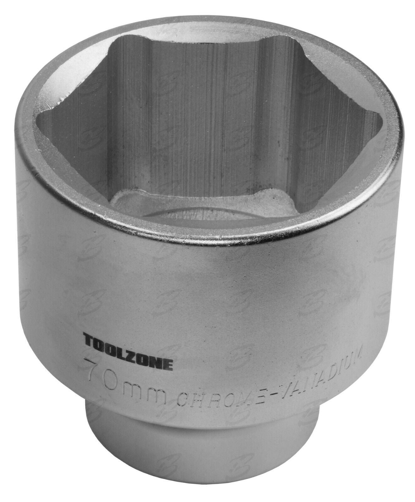 TOOLZONE 5PCS 3/4" DRIVE 12 POINT SOCKETS 55MM - 70MM