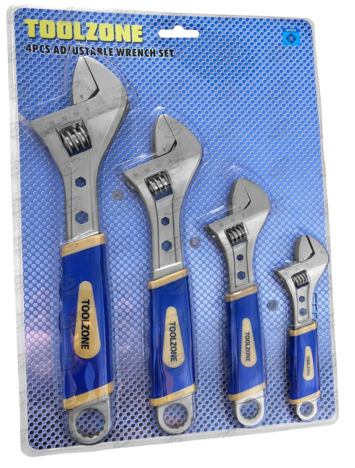 TOOLZONE 4PCS ADJUSTABLE WRENCH SET