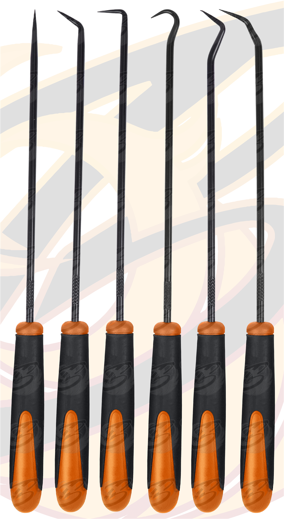 Toolzone 6 Piece Long Reach Hook & Pick Set ( HB194 )