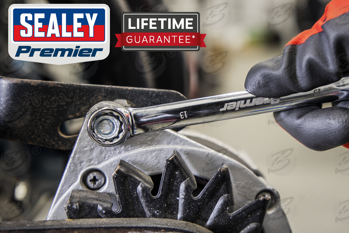 SEALEY 12PCS COMBINATION SPANNER SET ( OEPN & RING END ) ( 8MM - 19MM )